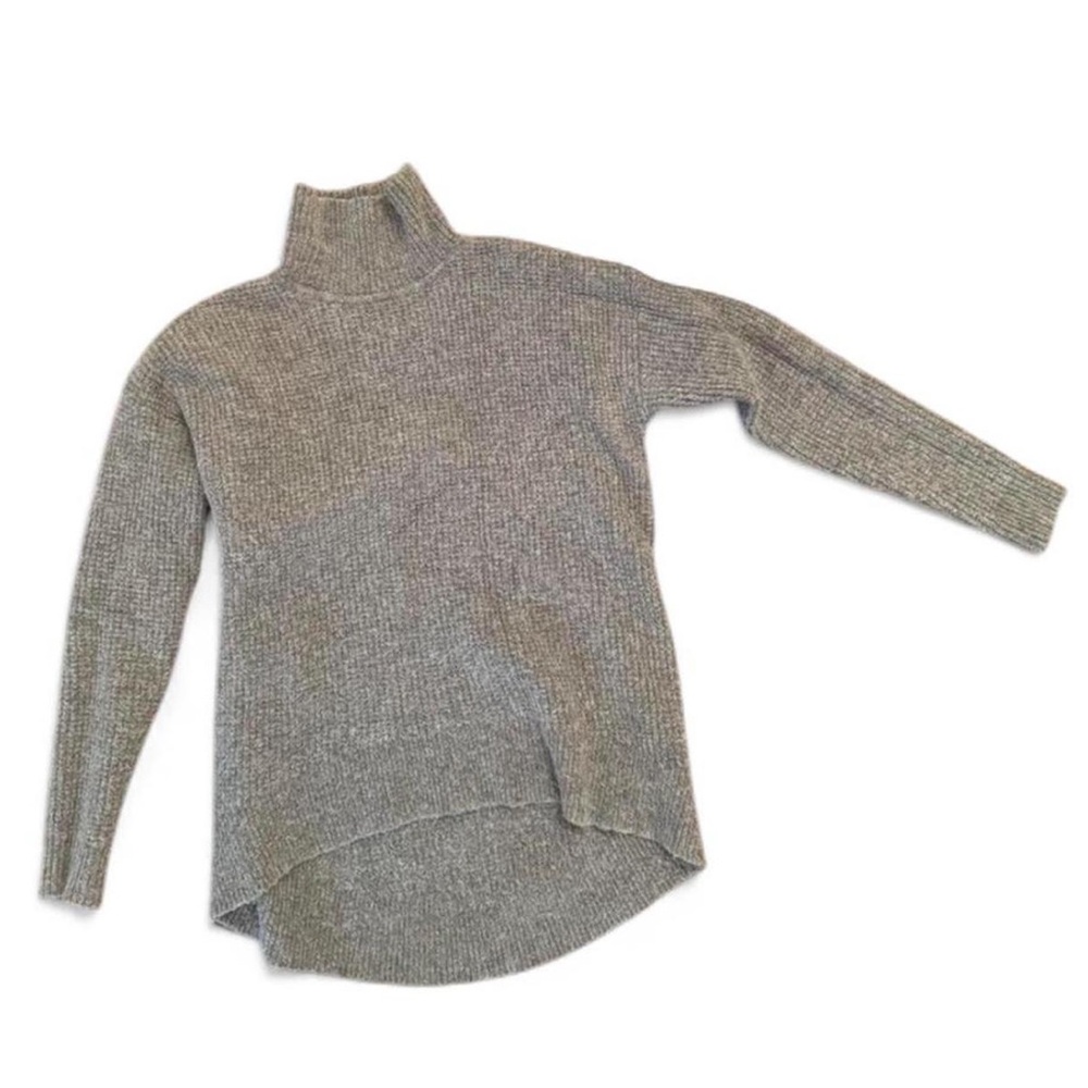 Madewell Soft Gray Turtleneck Sweater